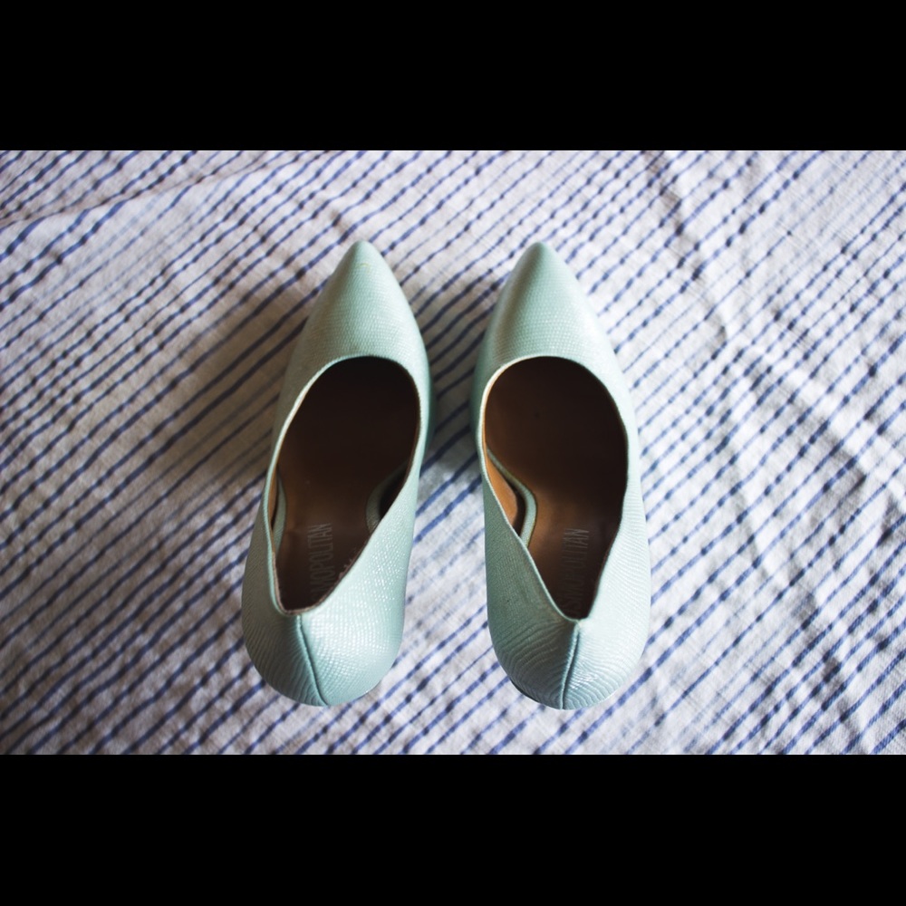 Teal Cosmopolitan Heels